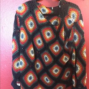 Vintage crochet sweater
